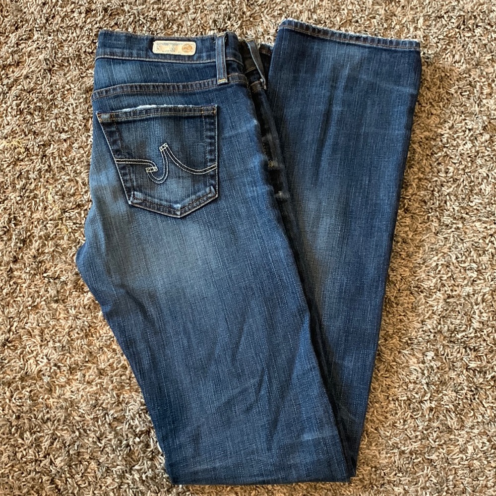 AG Adriano Goldschmied Women's Boyfriend Jeans - Dark Blue Wash